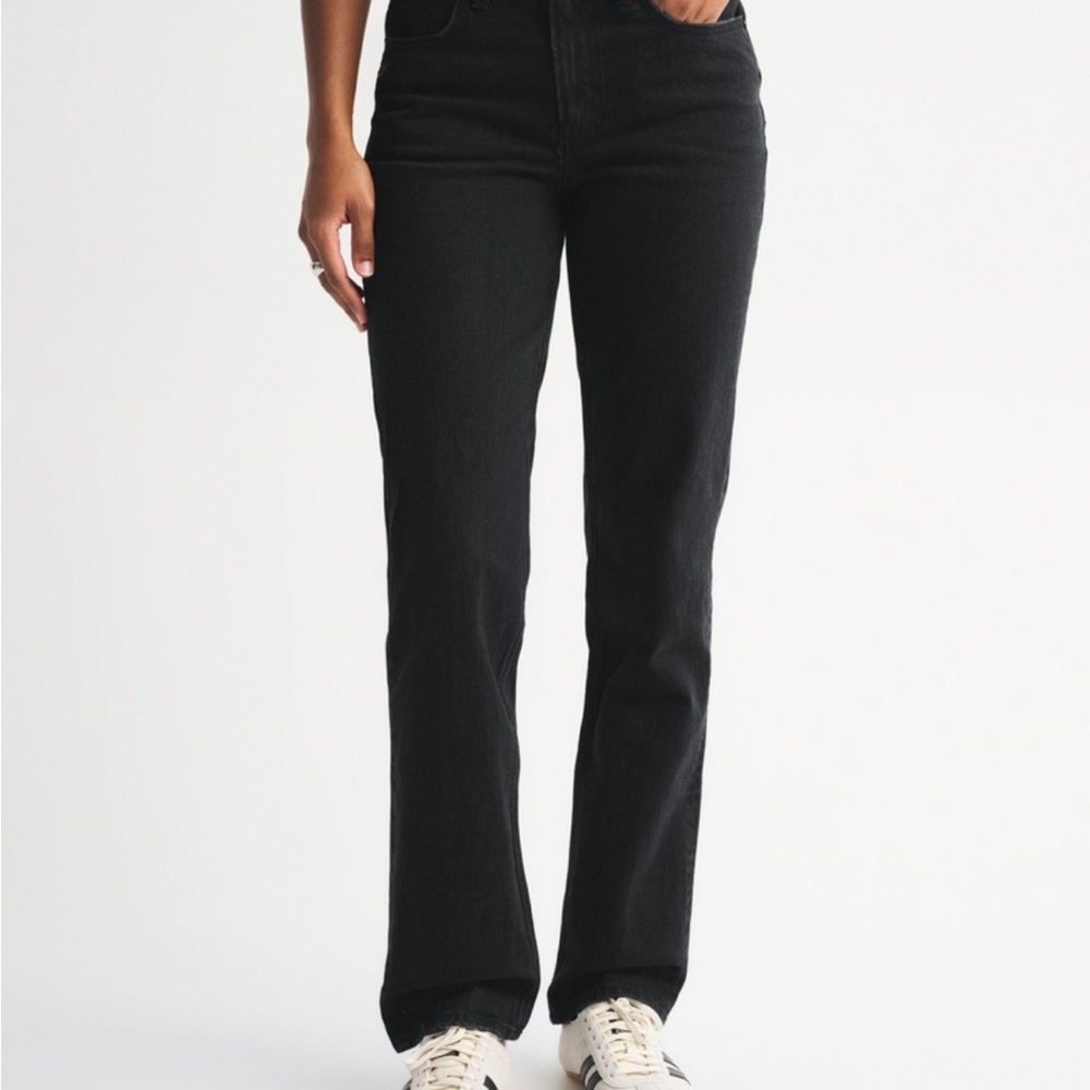 Abercrombie & Fitch Black Straight Leg Jeans - Picture 3 of 8